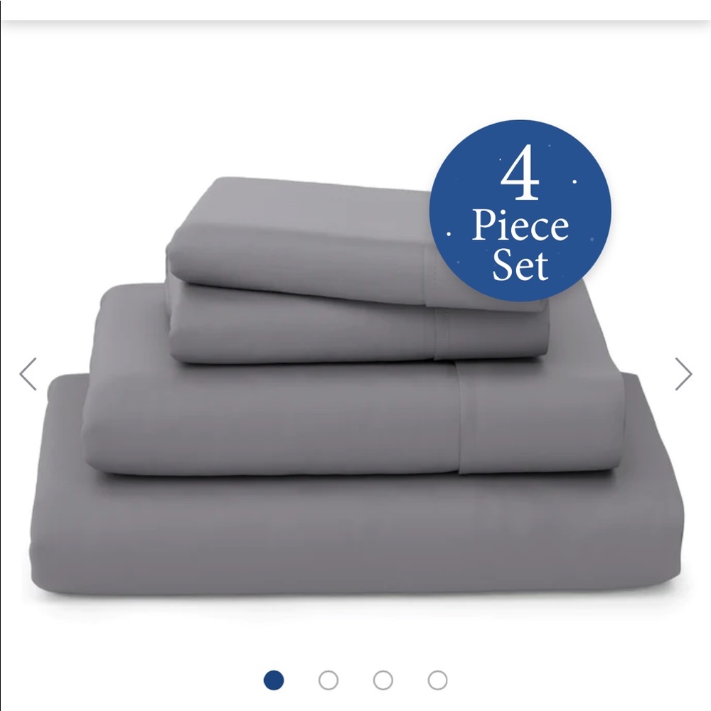 Black NWT $169 Luxury Bed Sheets Bamboo Viscose Blend